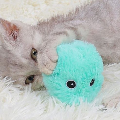 猫 おもちゃ おしゃべりポンポン もふもふ猫じゃらし
