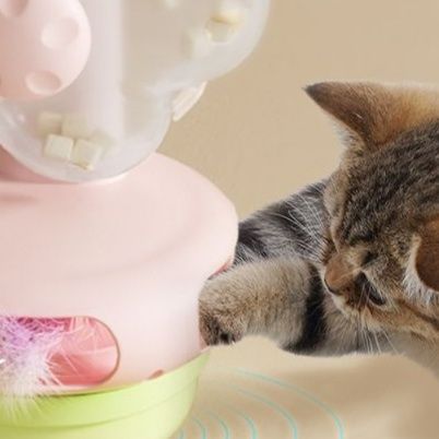 猫 おもちゃ おうち遊び電動猫じゃらしスタンド