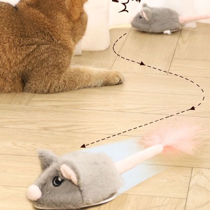 猫 おもちゃ 自動運動 電池式ぴょんぴょんマウス