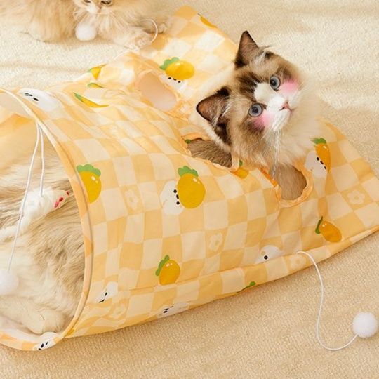 猫 おもちゃ トンネルチューブ おうちで遊ぼう猫じゃらし