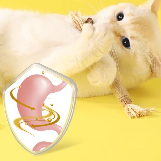 猫 おもちゃ 猫の歯磨きにもなる麻縄天然またたびスティック