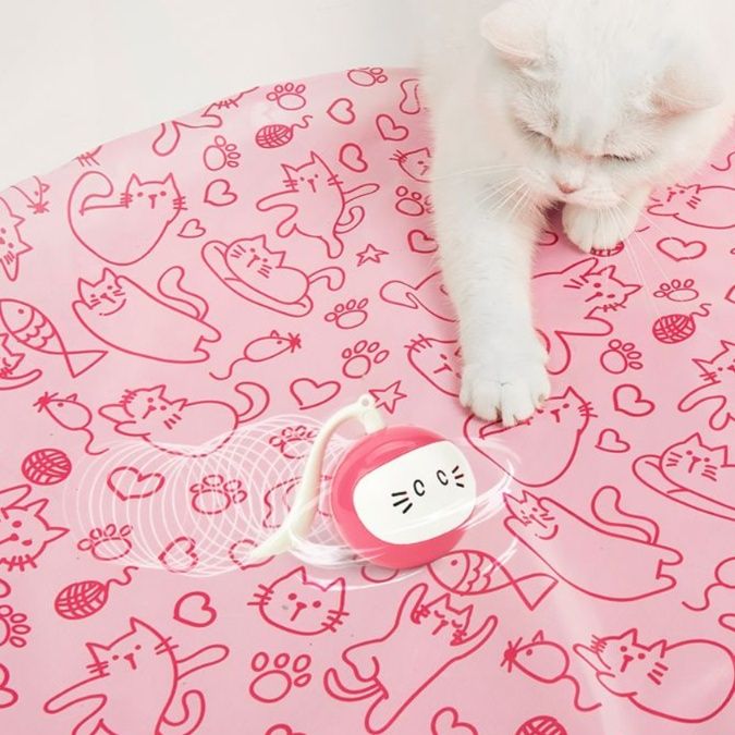 猫 おもちゃ ねこ遊びボール付き電動おもちゃ