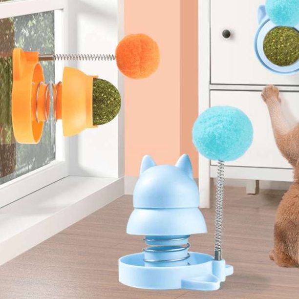 猫 おもちゃ 薄荷球 くるくるポール