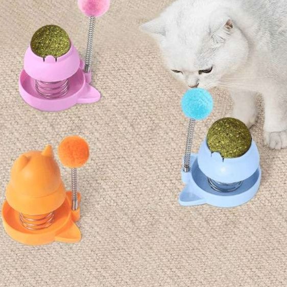 猫 おもちゃ 薄荷球 くるくるポール