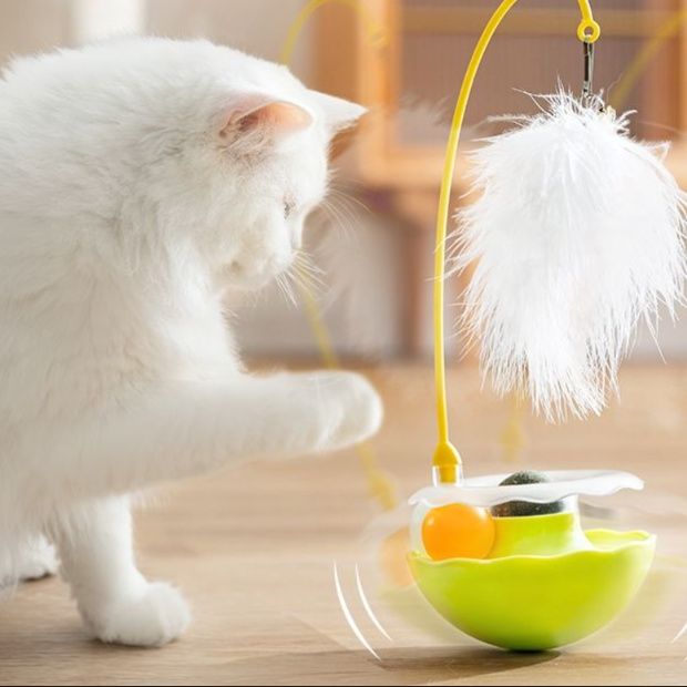 猫 おもちゃ 不倒のくるくる猫じゃらし ターンボール