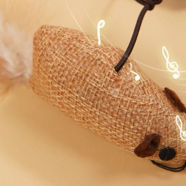 猫 おもちゃ ネコちゃん大興奮！手作り風ねずみじゃらし