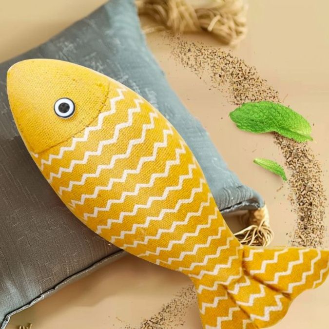 猫 おもちゃ やわらか魚型 むにむに猫じゃらし