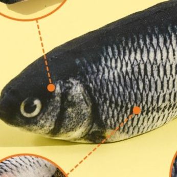 猫 おもちゃ 本物そっくり！魚型猫じゃらし
