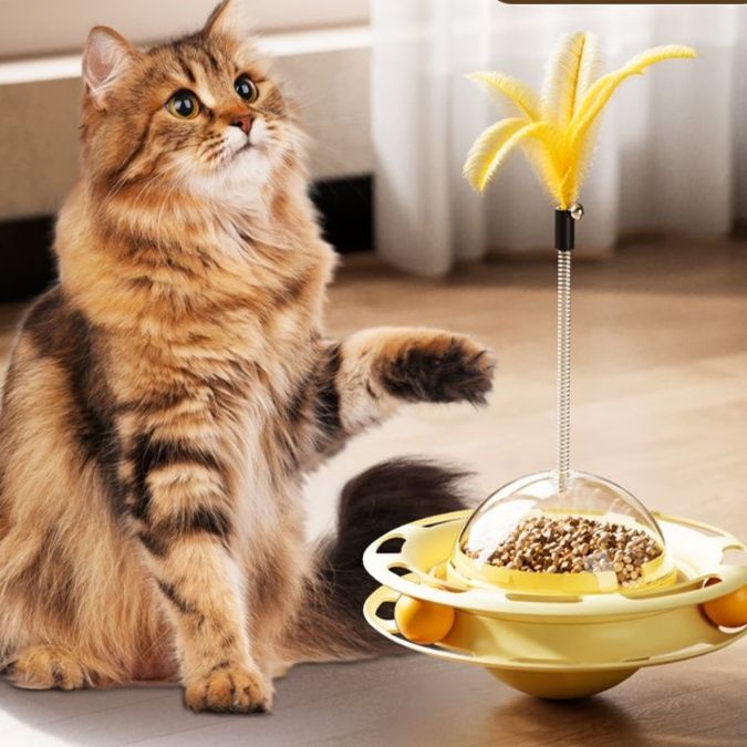 猫 おもちゃ 不倒翁もてあそび猫じゃらしタワー