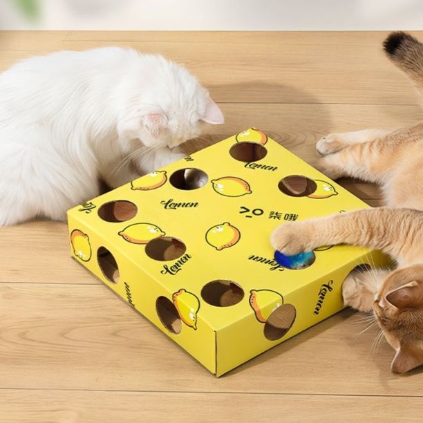 猫 おもちゃ もぐもぐボックス猫じゃらし遊び