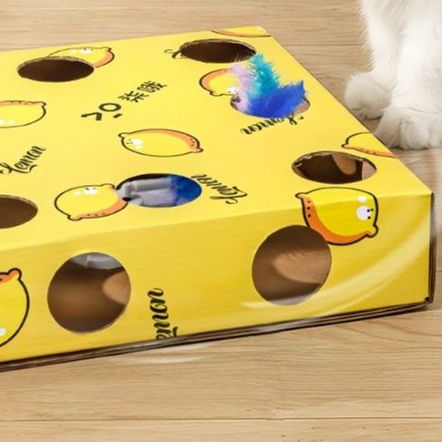 猫 おもちゃ もぐもぐボックス猫じゃらし遊び