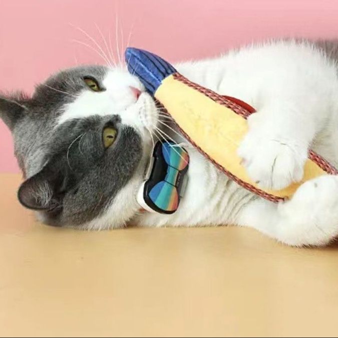 猫 おもちゃ 歯磨き用 魚型猫じゃらし