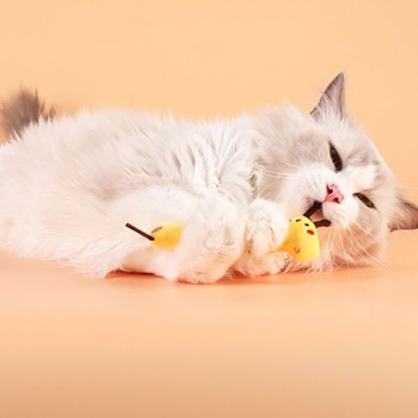 猫 おもちゃ もふもふ小動物の歯磨きじゃらし