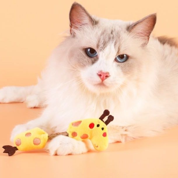 猫 おもちゃ もふもふ小動物の歯磨きじゃらし