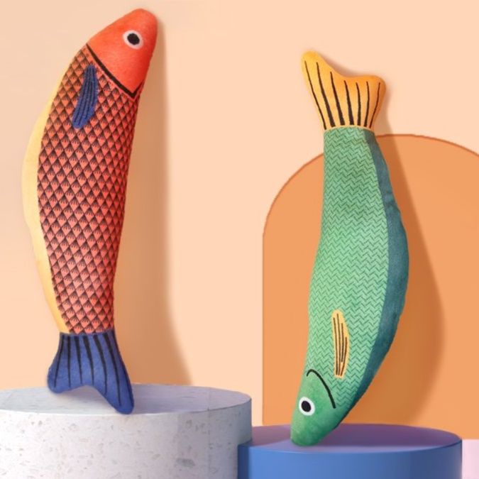 猫 おもちゃ 和風まったりお魚の猫じゃらし