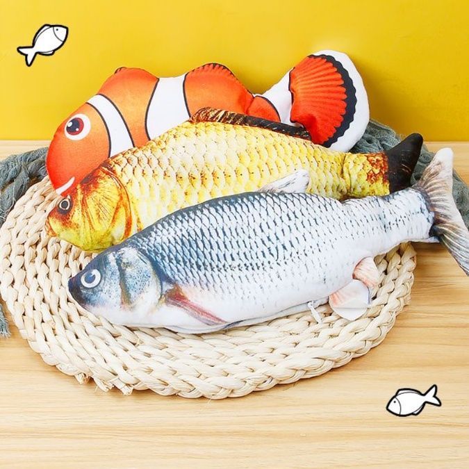 猫 おもちゃ 魚型電動ジャンプ猫じゃらし
