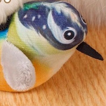 猫 おもちゃ 鳴き声付き小鳥の猫じゃらし