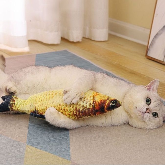 猫 おもちゃ おさかなぬいぐるみ 猫じゃらし