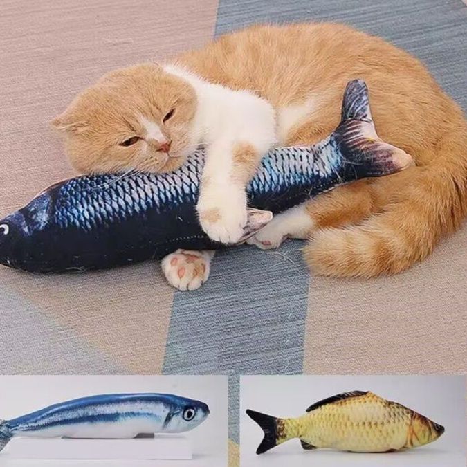 猫 おもちゃ おさかなぬいぐるみ 猫じゃらし