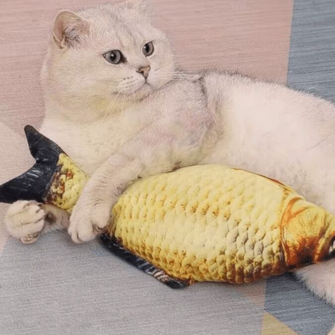 猫 おもちゃ おさかなぬいぐるみ 猫じゃらし