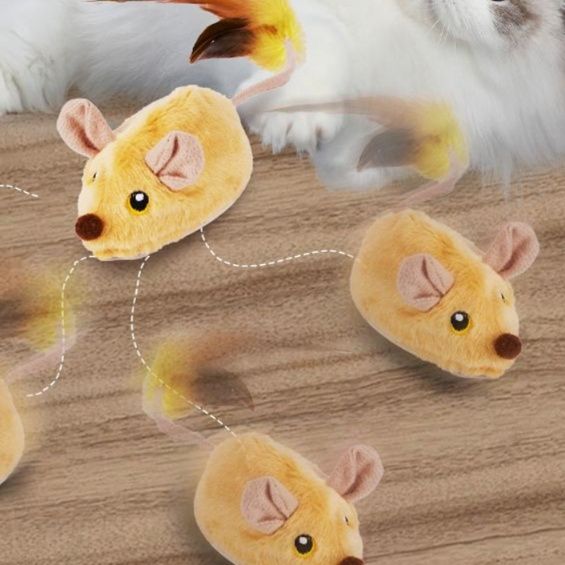 猫 おもちゃ うごくうごくネズミちゃんセット