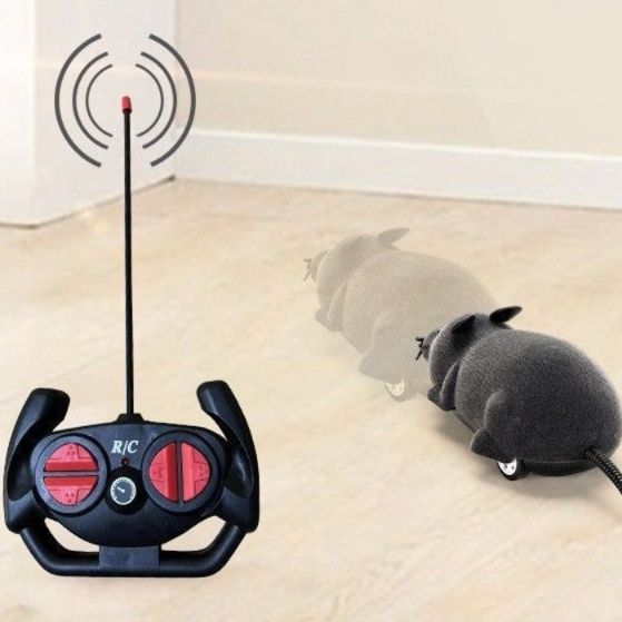 猫 おもちゃ リモコン式ネズミおもちゃ