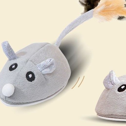 猫 おもちゃ もふもふ猫じゃらしネズミ