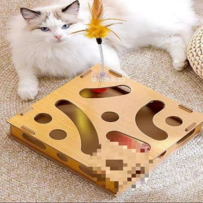 猫 おもちゃ ねこちゃんの知恵の迷路ボックス