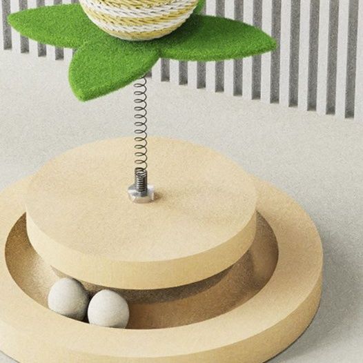 猫 おもちゃ くるくるボール知育玩具ねこじゃらし