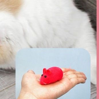猫 おもちゃ やわらか素材の愛らしいネズミおもちゃ