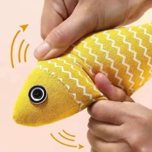 猫 おもちゃ 蹴り蹴りおさかな布製猫おもちゃ