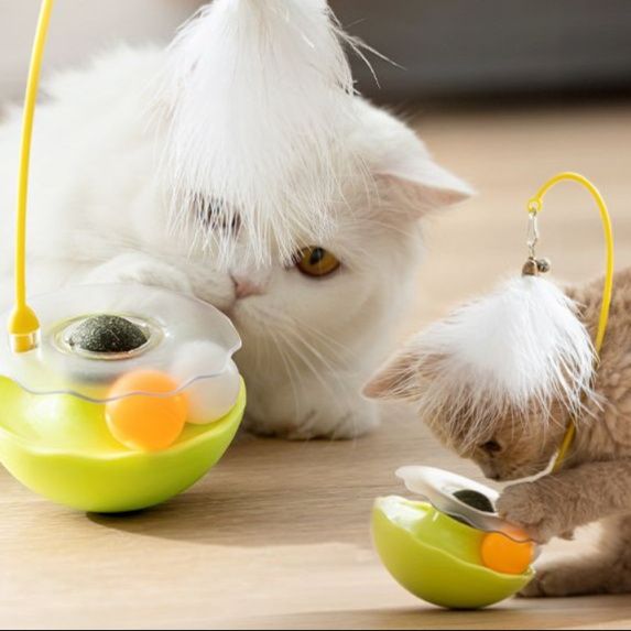 猫 おもちゃ くるコロ猫じゃらし知育玩具