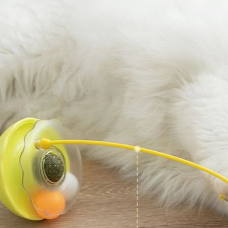 猫 おもちゃ くるコロ猫じゃらし知育玩具