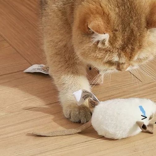 猫 おもちゃ ふかふかネズミちゃんおもちゃ