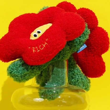 猫 おもちゃ おめかしお花のにぎにぎ知育玩具