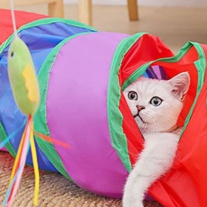 猫 おもちゃ トンネル型 遊び場 知育玩具