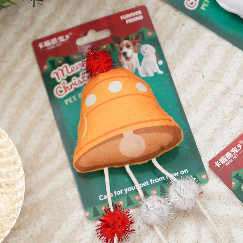 猫 おもちゃ クリスマス☆ベル＆スノーマン遊びセット