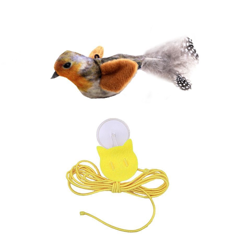 猫 おもちゃ 鳴き声反応バード猫じゃらし