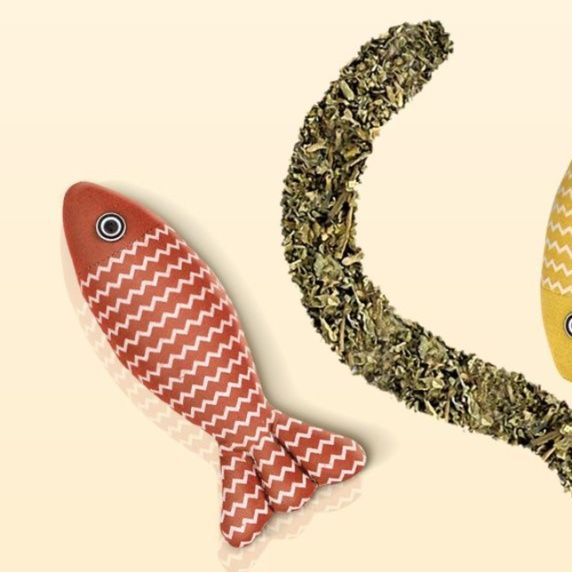 猫 おもちゃ 歯磨き魚のデンタルケア知育おもちゃ