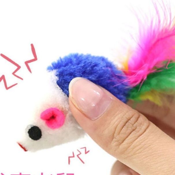 猫 おもちゃ ふわもこ遊び猫じゃらしネズミ