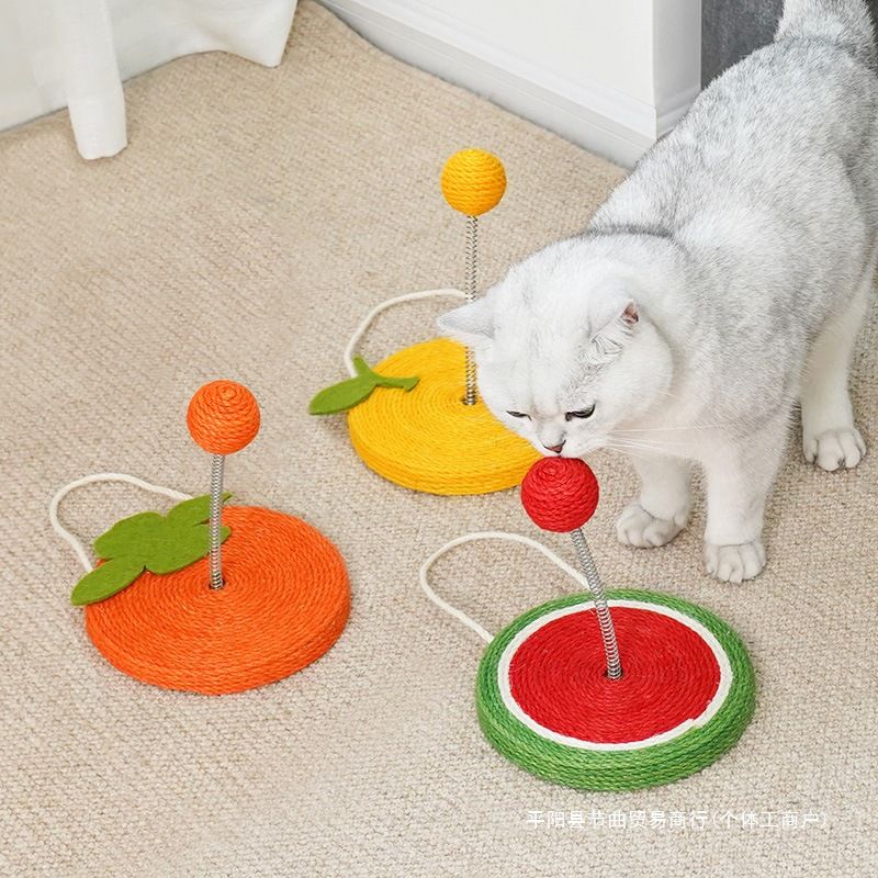 猫 おもちゃ くるくるフルーツボール猫の知育玩具