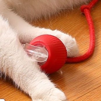 猫 おもちゃ もふもふボール型ペット知育玩具