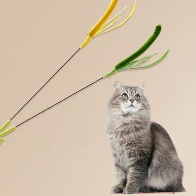 猫 おもちゃ ゆらゆら草葉の猫じゃらし