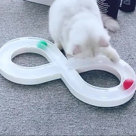 猫 おもちゃ 無限ループ玉転がし知育玩具