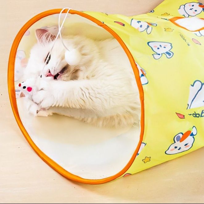 猫 おもちゃ もぐりんトンネル キャット知育玩具
