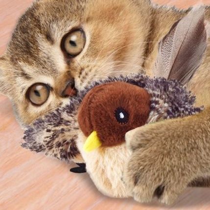 猫 おもちゃ くるくる小鳥の充電式猫じゃらし