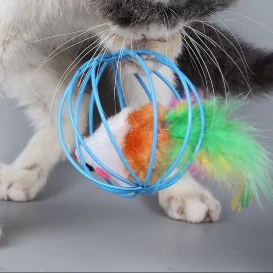 猫 おもちゃ 遊び心くすぐるネズミの玉手箱