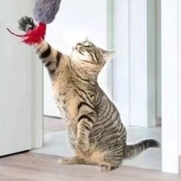 猫 おもちゃ 音声発声！ぶるぶるネズミちゃん吊り下げ玩具