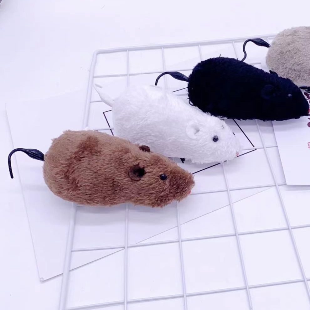 猫 おもちゃ ふわもこミニネズミの猫じゃらし