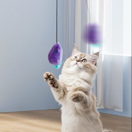 猫 おもちゃ 吊り下げ式ネズミの猫じゃらし